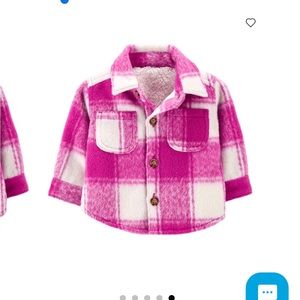 Carters Baby Hilary Duff Plaid Sherpa Shacket